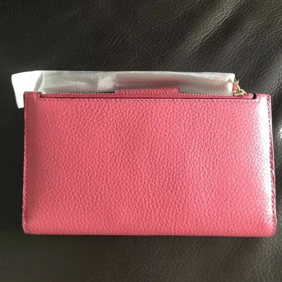 HOST PICK Coach Pink Pinstripe Tech Wallet - Picture 3 of 6